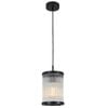 Matt Black Cremona 1 Light Pendant