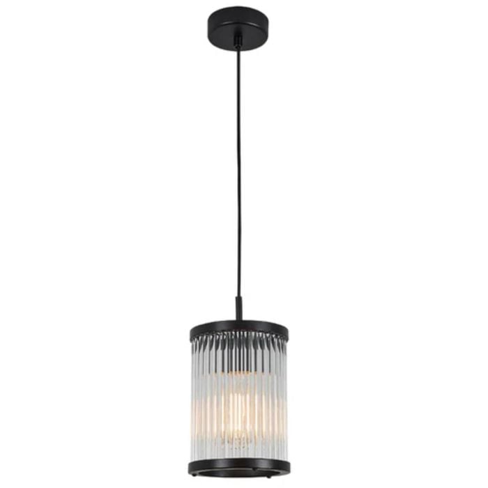 Matt Black Cremona 1 Light Pendant