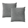 Alastairs Ruby Charcoal Pair of European Pillowcases 65 x 65 cm