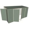Build-a-Shed 1.5 x 3.7 x 2m Hinged Door Tunnel Shed with Double Hinged Side Doors - Green