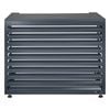 Outdoor Aluminium Horizontal Grey Medium Air Conditioning Cover