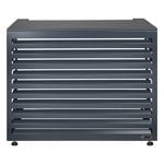 Outdoor Aluminium Horizontal Grey Medium Air Conditioning Cover
