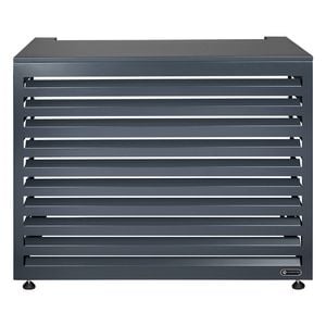 Outdoor Aluminium Horizontal Grey Medium Air Conditioning Cover