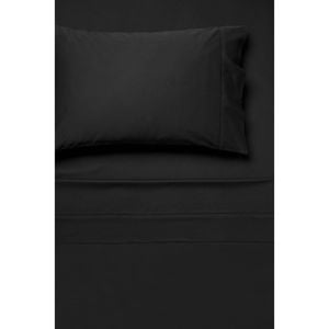 Linen House Nara Bamboo Cotton 400tc Charcoal Sheet Set - Queen