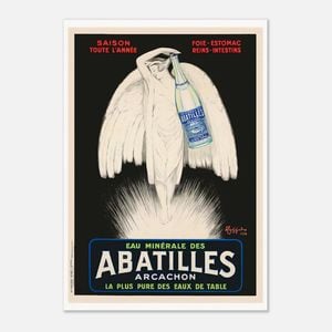 Galrie Vintage Abatilles Arcachon Mineral Water Poster by Leonetto Cappiello Artwork, Poster Only, A3 30 x 42cm (12 x 16inch)
