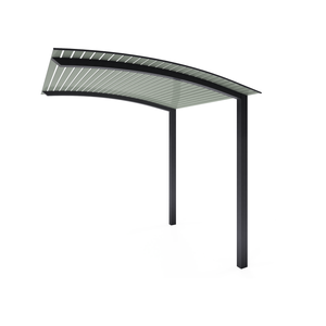 Exterior Life 3.25m Miami Curved Monumnet/Woodland Grey Pergola