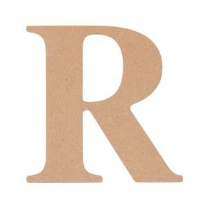 All Set 9cm MDF Alphabet Letter R