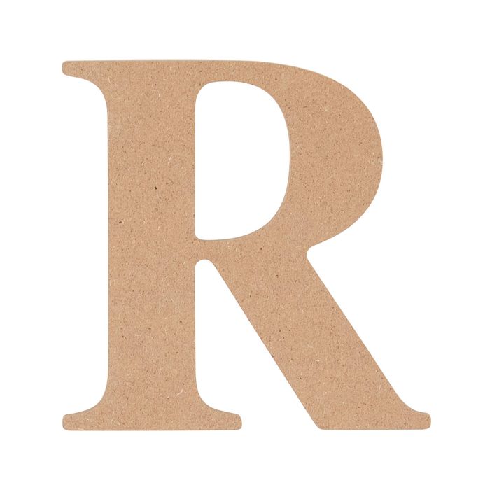 All Set 9cm MDF Alphabet Letter R