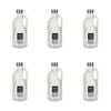 6PK Glass & Co Elle Water Dispenser Pitcher Jug w/ Lid 1L Silver/Clear