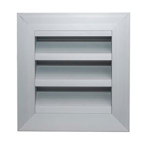 Builders Edge 125mm Aluminium Weatherproof Louvre External Wall Vent