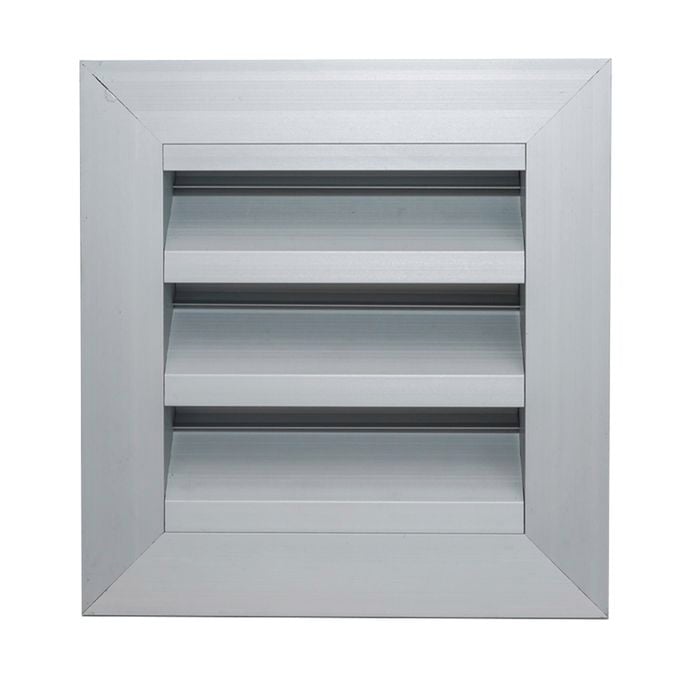 Builders Edge 125mm Aluminium Weatherproof Louvre External Wall Vent
