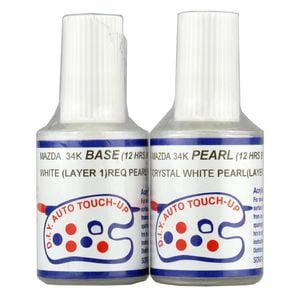 Mazda Touch Up Paint 34K Crystal White Pearl Mazda 2 3 6 CX3 CX5 CX7 CX9 MX5