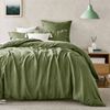 Natural Home Linen 100% European Flax Linen Quilt Cover Set Hunter Double Bed