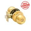 Ikonic Polished Brass Ruby Privacy Knob Set