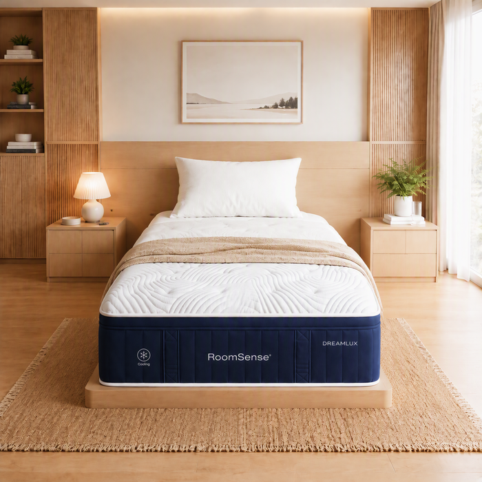 Roomsense Single Mattress, 34cm Thick Medium Gel Memory Foam Cooling Mattress