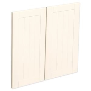 Kaboodle 600mm Antique White Country Rangehood Cabinet Doors - 2 Pack - Antique White 600mm