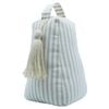 Astin Sinclair 13 x 13 x 21cm Brown Linen Stripe Door Stop