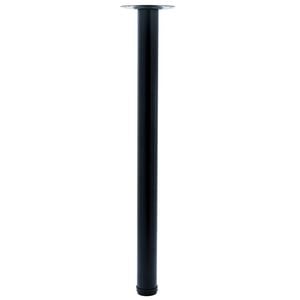 Taskmaster 700 x 50 x 0.8mm Black Steel Table Leg