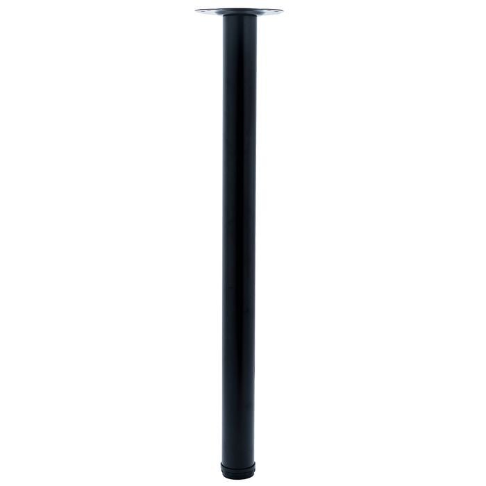 Taskmaster 700 x 50 x 0.8mm Black Steel Table Leg