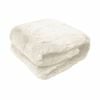 Meadow Soft Faux Fur Throw Rug 127 x 152 cm Polar Bear