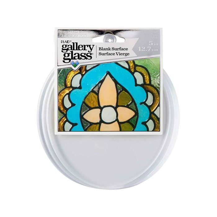 Plaid 3 Piece 5" Gallery Glass Surface Oval