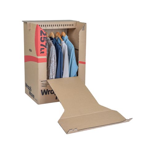 Wrap & Move 475 x 900 x 600mm 257L Heavy Duty Porta Robe Moving Carton ...