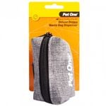 Fabric Grey Dog Waste Poop Bag Dispenser by Pet One