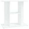 vidaXL Aquarium Stand Fish Tank Cabinet Base Living Room White Composite Wood
