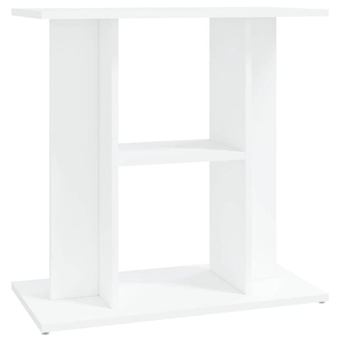 vidaXL Aquarium Stand Fish Tank Cabinet Base Living Room White Composite Wood