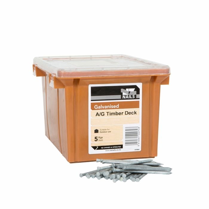 NZ Nails 75 x 3.15mm 5kg Galvanised Timber Decking Nail