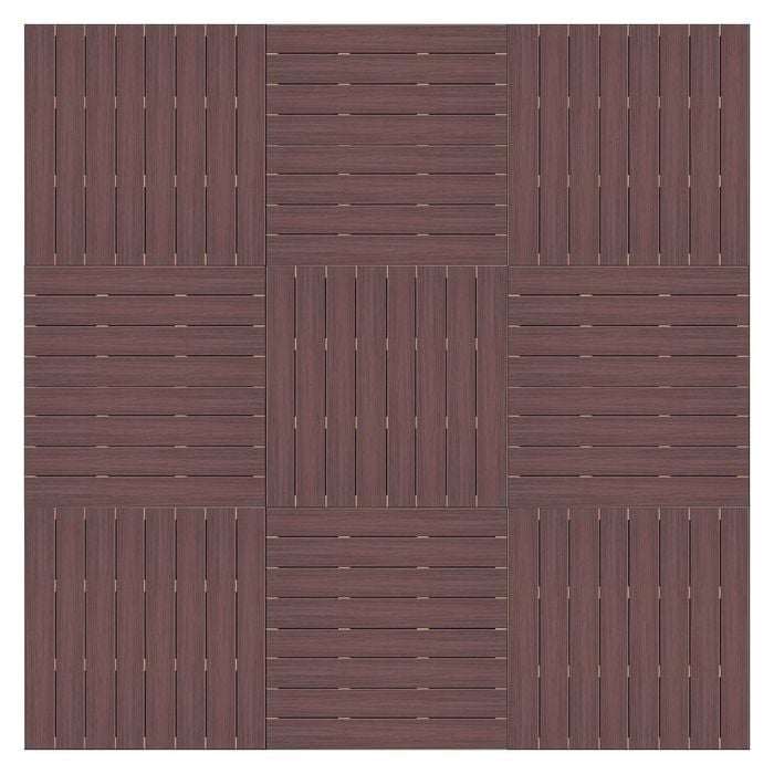 Good Times Decking 110-150mm (High) x 3432 x 3432mm Riverbank Red Ekodeck 9 Module Kit