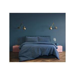 Ardor Boudoir Eddison Single Bed Quilt Cover Set Microfibre Cornflower