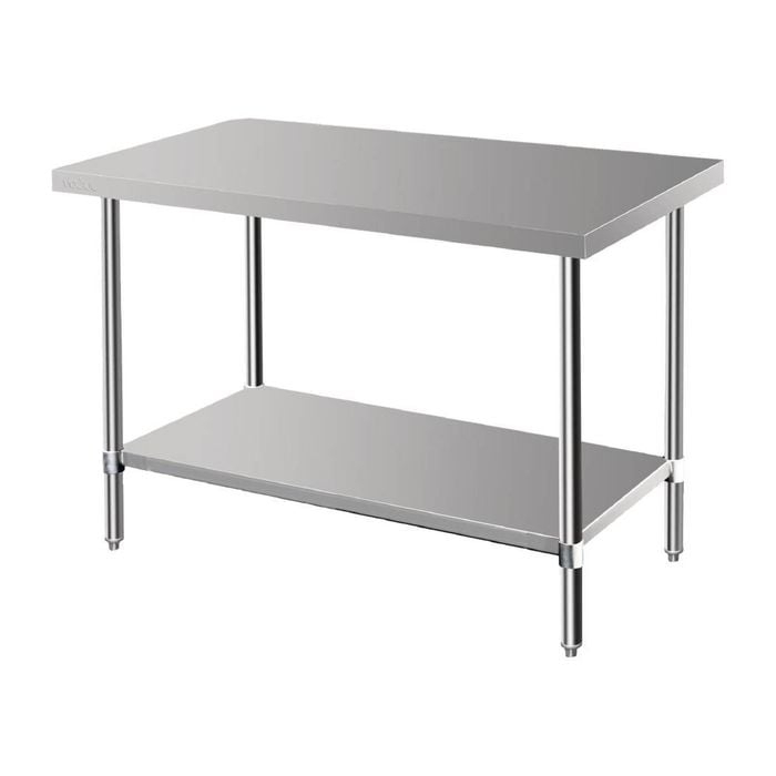 Vogue Prep Table Premium Stainless Steel 600mm Commercial Kitchen Workbench