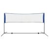 vidaXL Badminton Net Set with Shuttlecocks 300x155cm Net Stand Portable Sport