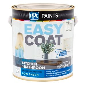 PPG Paints 2L White Low Sheen Easycoat Kitchen And Bathroom Paint