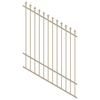 ProtectorAl 0350-1200W x 1500H Paperbark Spear Top Pool Fence Panel Raked 16-30º