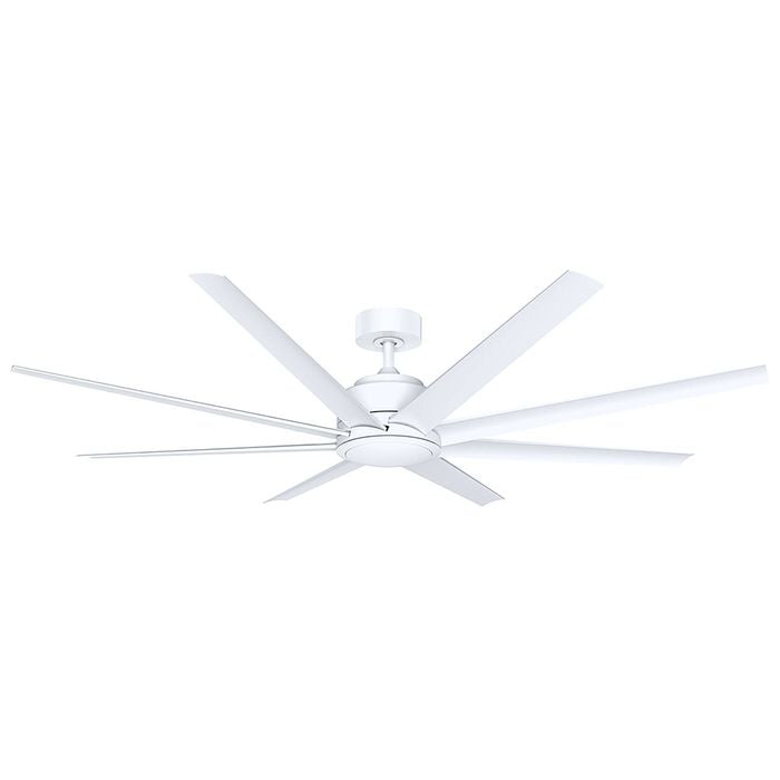 Vencha Titanic RWS Tri-Control 1830mm ABS Blades DC Ceiling Fan with light  - White/White