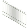ProtectorAl 1201-2400W x 1500H Pale Eucalypt Loop Top Pool Fence Panel Raked 16-30º