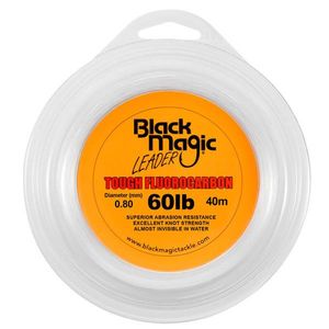 Black magic tough fluorocarbon fishing leader 60lb