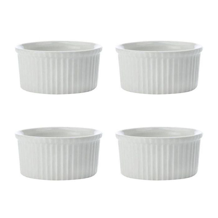 4x 1pc Set Maxwell & Williams White Basics Ramekin Dish/bowl 8.5cm For Baking