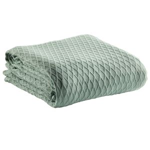 Bianca Gosford Blanket 100% Cotton Soft Sofa/Home Bedding Sage Super King Bed