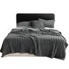 Anycozy Blanket 150 x 200cm Dark Grey Velvet Fluffy Coral Fleece Sofa Warm Bed (Single/Twin Size)