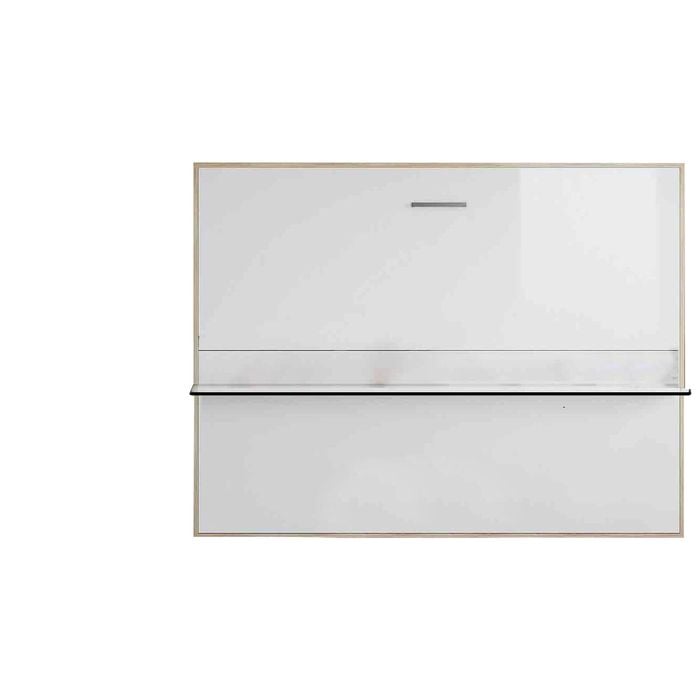 EzSpace Queen Size White NOBU Wallbed Horizontal With Desk