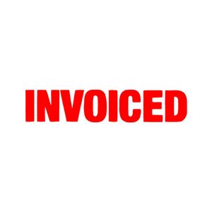X-Stamper Self Inking Message Stamp (Invoiced Red)