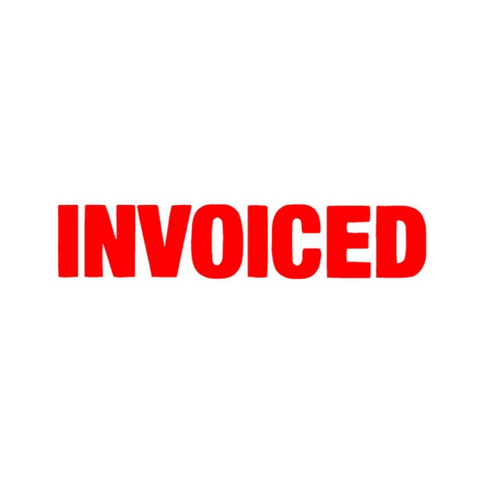X-Stamper Self Inking Message Stamp (Invoiced Red)
