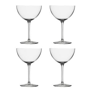 4pc Ecology 245ml Crystalline Glass Classic Champ Saucer - Clear
