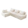 Oikiture 4 Seater Boucle Modular Sofa Lounge Chair
