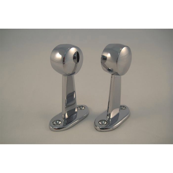 Miles Nelson End Towel Rail Bracket 19mm Chrome - Chrome