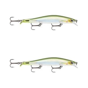2x Rapala 12cm RipStop Shallow Jerkbait Hard Body Fishing Lures - Herring