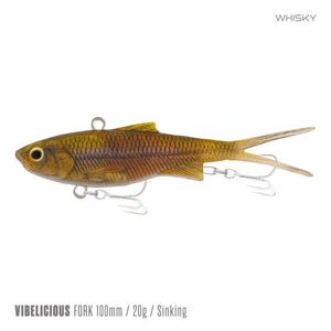 Samaki Vibelicious Fork Tail Vibe 100mm Soft Plastic Fishing Lure Whisky